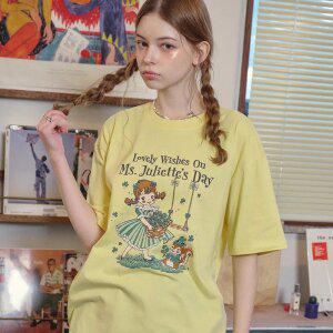 줄리엣 클로버 반팔티 레몬