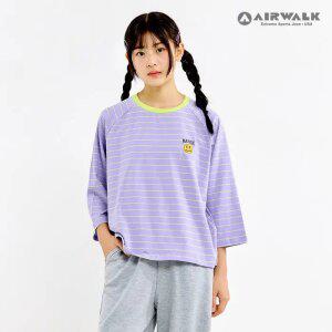 87_7부 스트라이프 티셔츠