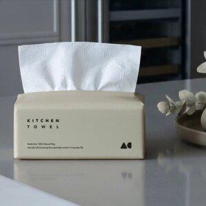 올챌린지 뽑아쓰는 3겹 키친타올 그레이 100매 9개입 / 유해성분 NO! 천연펄프