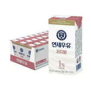연세 저지방 멸균우유 190ml x 24