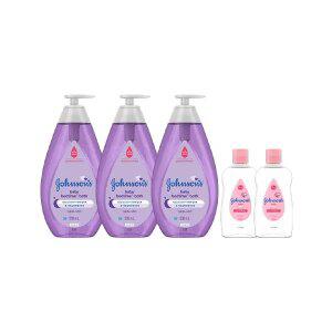 존슨즈 베드타임 바스 500m, 3개 + 증정(베이비오일 125ml, 2개)