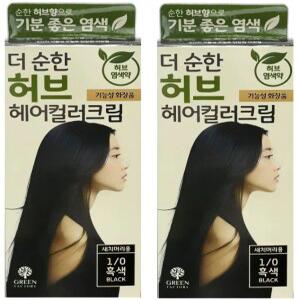 그린팩토리 더 순한 염색약 새치머리용 2입