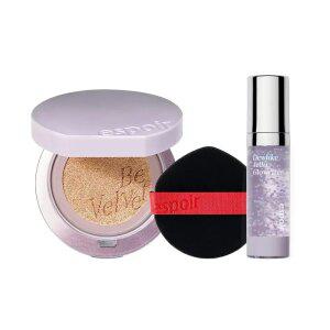 에스쁘아 (갤럭시 빔 에디션) 비벨벳 커버 쿠션 (본품+퍼프 1매+글로우 라이저 7ml)