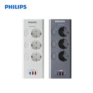 필립스 멀티탭 고용량 과부하차단 서지보호 맥스 USB 3구 2M