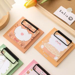 예쁜 클립보드 떡메모지 6가지 디자인 학생 필기 캐릭터 귀여운 메모지 선물 문구