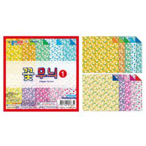 안개 꽃 무늬 1 색종이 20매 X 20개 세트 종이접기 학습 미술 놀이