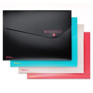 깔끔 예쁜 A4 8분류 아코디언 파일 포켓 도큐먼트 화일 1p 4컬러