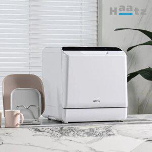하츠 프리스탠딩 4인용 식기세척기 세척 열풍 건조 간편 자가설치 CDW-420J(화이트)