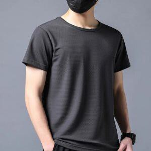 (1플러스1) 냉감 쿨링 아이스 반팔 티셔츠 기능성 냉장고 라운드 쿨 메쉬 티 골프 등산