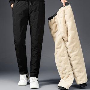 양털 패딩 일자 조거 팬츠 남자 방풍 방한 방수 슬랙스 기능성 입체 디자인 바지
