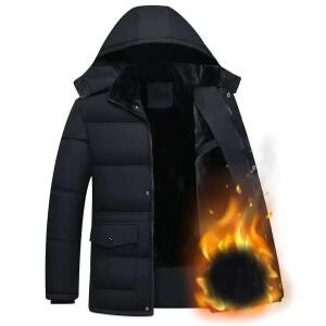 데일리 포멀 융털기모 안감 방한 보온 후드 코트 집업 패딩 자켓 모던 트렌디 방풍 점