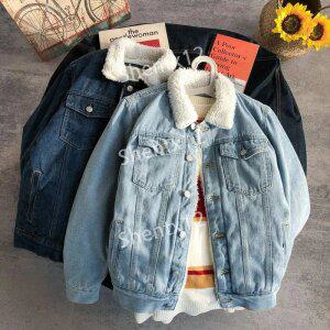 양털청자켓 겨울 가을 남자 청 아우터 빅사이즈