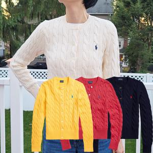 폴로 랄프로렌 워먼 코튼케이블가디건