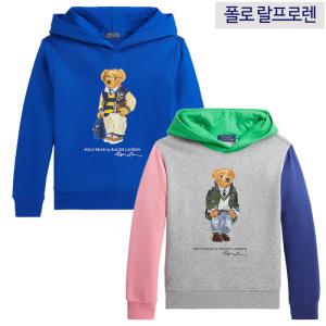 [성인착용가능]폴로랄프로렌 주니어 폴로 베어 기모후드