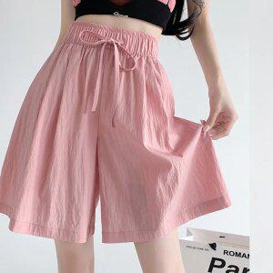 밴딩 바스락 반바지 여자 5부 쿨링 아이스 버뮤다 반바지