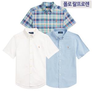 [미국정품][성인착용가능]폴로 랄프로렌 보이즈 옥스포드 반팔셔츠