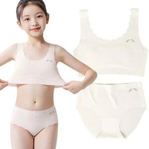 냥이 웨이브 주니어 브라+팬티세트(1단계)