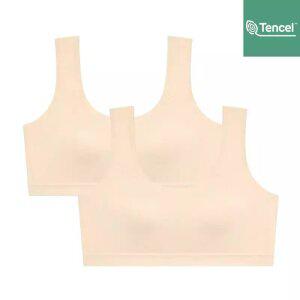 수아팜 [정상가 49800원] 주니어 3단계 순수 모달 스포츠 브라 2매 세트_스킨