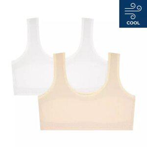 수아팜 [정상가 37800원] 주니어 1단계 메쉬브라 2매 아이보리,스킨