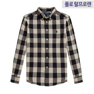 [미국정품발송][성인착용가능]폴로 랄프로렌 보이즈 버팔로 체크 긴팔셔츠