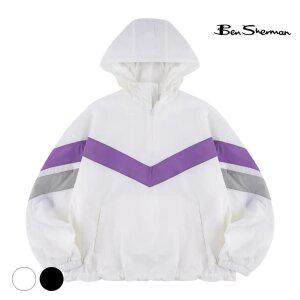 [택가 198,000원] 벤셔먼 여성 배색 아노락 점퍼 화이트 BNBJP787F