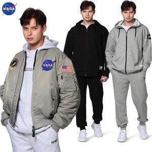 [NASA 나사] 조거팬츠/긴바지/맨투맨/후드집업/양면항공점퍼/아우터/상하세트/티셔츠/