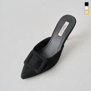 미르바네스슈즈 사각포인트 슬리퍼힐_8cm