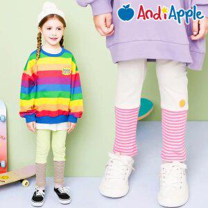 [앤디애플] 골지스트라이프배색레깅스