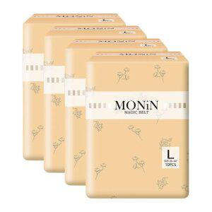 모닌 성인용기저귀 매직벨트 와이드 대형, 10개입, 4팩