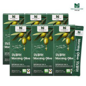 미라클루틴 모닝 올리브 6박스 (10g x 84포) /엑스트라버진 올리브오일 100% 올리브유