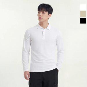 웨스트우드 남성 베이직 긴팔 폴로티_WO1MCTP409