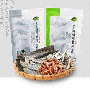 [바다소리]로스팅 멸치 야채 해물 국물팩 x 2봉 /만능육수/간편육수팩