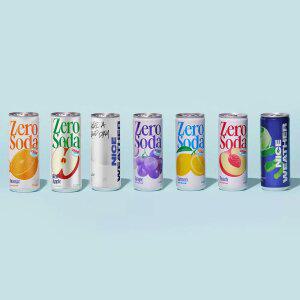 클룹 제로소다 250ml 24입 (포도/레몬/청사과/복숭아/소다/레드애플/오렌지)