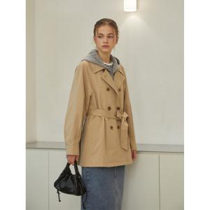 탈착 후드 더블 자켓 PQ3WJ884