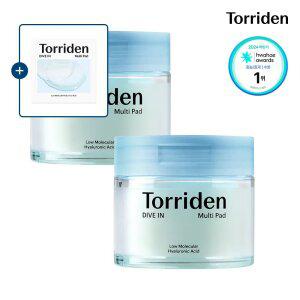 [SET] 토리든 다이브인 저분자 히알루론산 멀티패드 80매 X 2개 (+멀티패드 10매입)