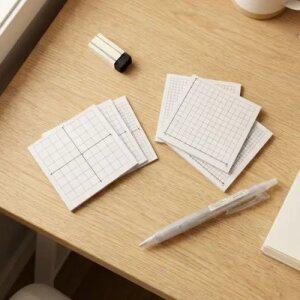 중고등학생 수학 공부 수학 그래프 메모지 좌표 점착 메모지 격자 모눈 오답노트 정리