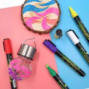 다이어리꾸미기 공예 데코 유리마커펜 8색 아크릴 윈도우 글라스 거울 페인트 마카 유