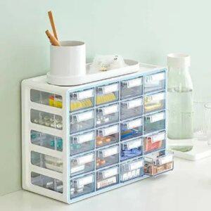 데스크테리어 사무실 책상 위 소품 다용도 수납 정리함 시스템 멀티박스 소형 20단 약