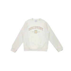 디스커버리 공용 바시티 그래픽 맨투맨 티셔츠 DXMT11041-IVS