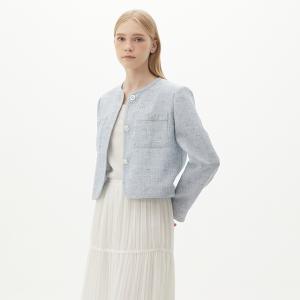 라운드 트위드 자켓 PQ2WJ431