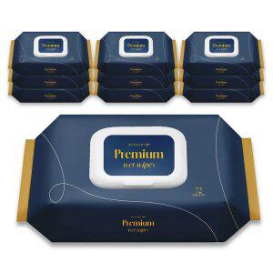 두꺼운 프리미엄 72매 10팩 즐거운집 아기 물티슈 그린등급 저자극 순한