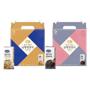 CJ 얼티브 균형영양식 흑임자 190g, 16입, 1개 + 구수한맛 190g, 16입,1개