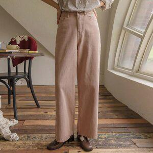 뮤트컬러 히든밴딩 와이드팬츠(숏/롱)