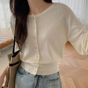 스프링 보트넥 가디건