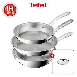 [테팔]인덕션 SS 퍼펙트 레지스트 프라이팬 3종(팬24+팬28+볶음팬28)(+레온유리뚜껑24