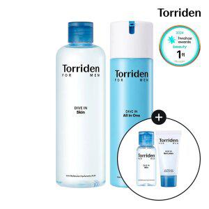 [SET] 토리든 다이브인 포맨 저분자 히알루론산 스킨 300ml+올인원 200g (+스킨 30ml+