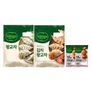 왕교자1.05 1개+김치왕교자1.05 1개+닭가슴살김치만두2개