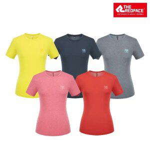 [레드페이스 본사] 여성 하이라이트 라운드 하프 우먼 티셔츠 REWFTSM21651
