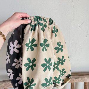 플라워 와이드 바지