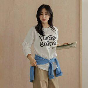 텐션업 그래픽 여유핏 맨투맨티